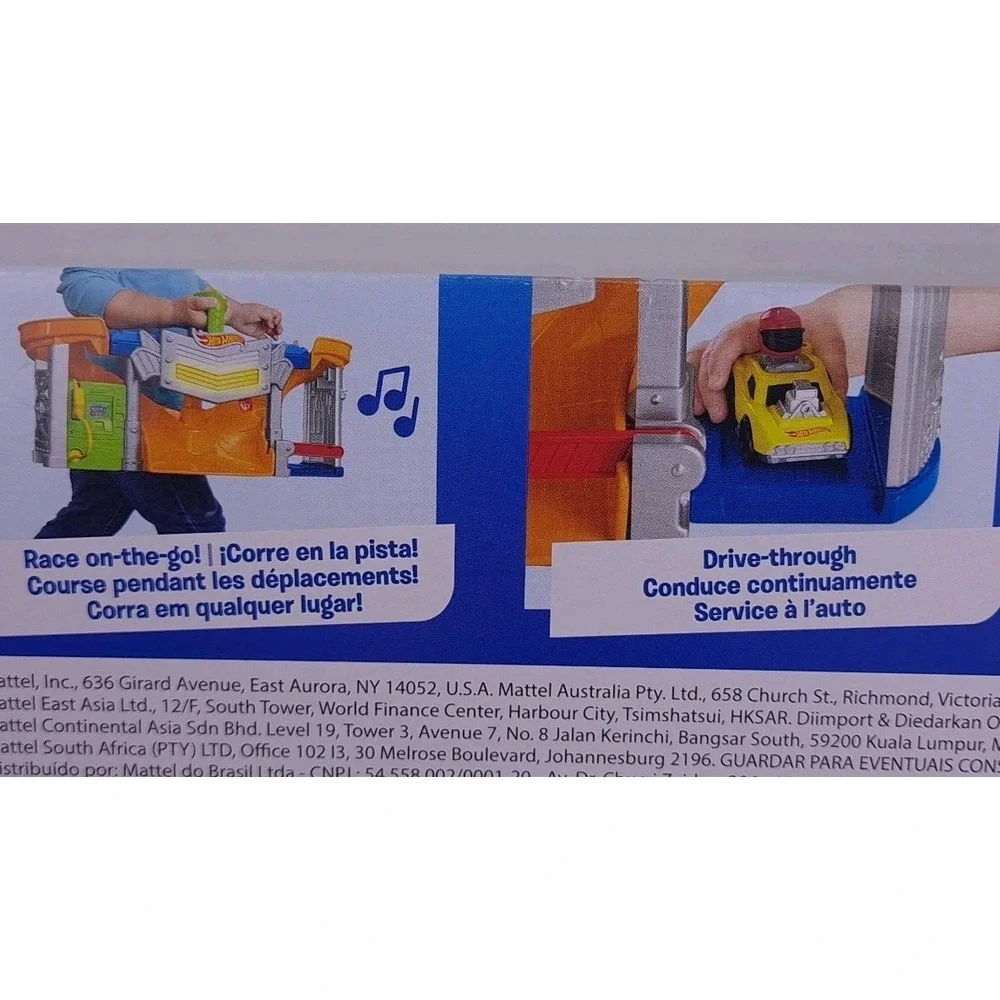 Fisher-Price Little People Hot Wheels‎ Race And Go Trackset Wheelies Fuel Up